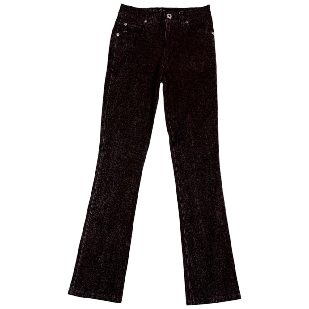 Guess Jeans Women 26 Black Bootcut Dark Washed Stretch Premium Western Y2K